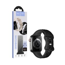 Hoco Silicone Bracelet WA30 Flexible Series iWatch (38/40/41/42mm) Black Hoco Silicone Bracelet WA30 Flexible Series iWatch (38/40/41/42mm) Black